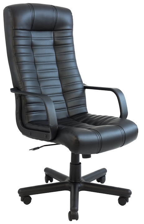 Крісло офісне Атлант підлокітники пластик механізм Tilt шкірозамінник Флай-2230 (Richman ТМ)