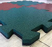 Резиновая плитка "пазл" H=20мм для детских комнат фитнесс клубов спортзалов резиновое покрытие