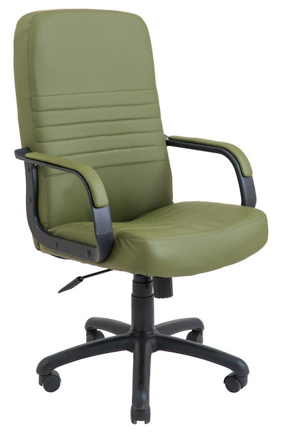 Крісло офісне Пріус пластик підлокітники рич механізм Tilt екошкіра Флай-2235 (Richman ТМ)