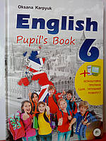 Підручник Англійська мова 6 клас English 6. Pupil's book. Нова програма Карпюк