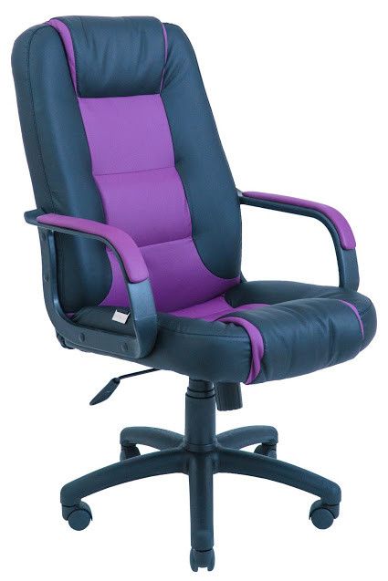 Крісло офісне Челсі пластик підлокітники рич механізм Tilt екошкіра Флай-2230/2216 (Richman ТМ)