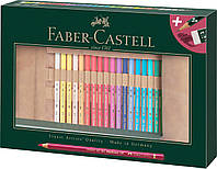 Набор цветных карандашей Faber-Castell Polychromos 30 цветов в пенале "ролл" с аксессуарами, 110030