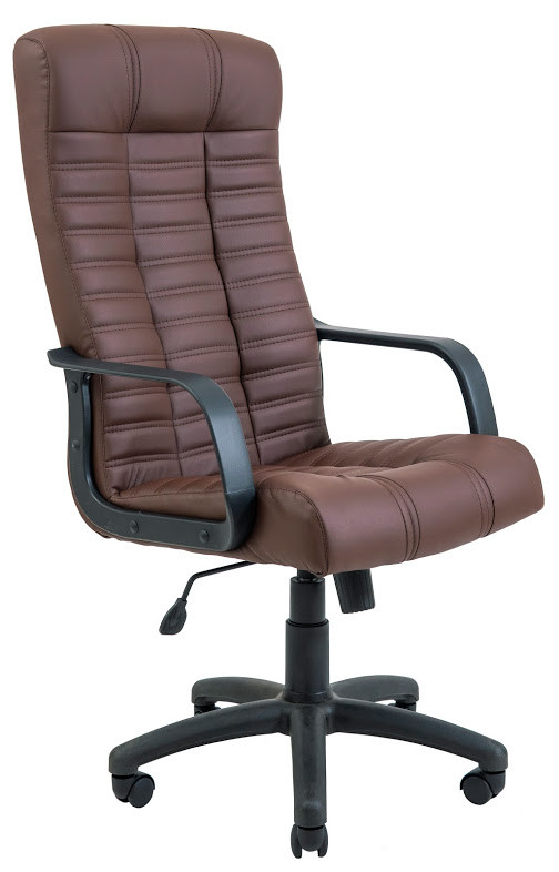 Крісло офісне Атлант підлокітники пластик механізм Tilt шкірозамінник Флай-2231 (Richman ТМ)