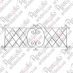 Панель ковані 585х1510х14х7/12х6 невальц. Арт 15.207