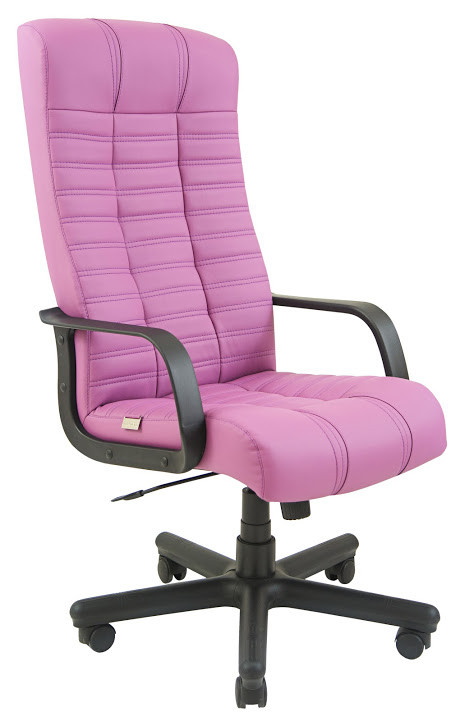 Крісло офісне Атлант підлокітники пластик механізм Tilt шкірозамінник Флай-2202 (Richman ТМ)