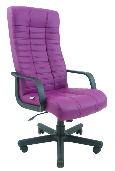 Крісло офісне Атлант підлокітники пластик механізм Tilt шкірозамінник Флай-2217 (Richman ТМ)