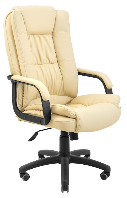 Крісло офісне Каліфорнія-Ю пластик підлокітники рич механізм Tilt екошкіра Флай-2207 (Richman ТМ)