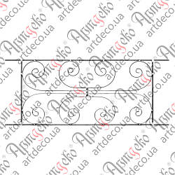 Панель ковані 600х1500х12/12х6 невальц. Арт 15.208