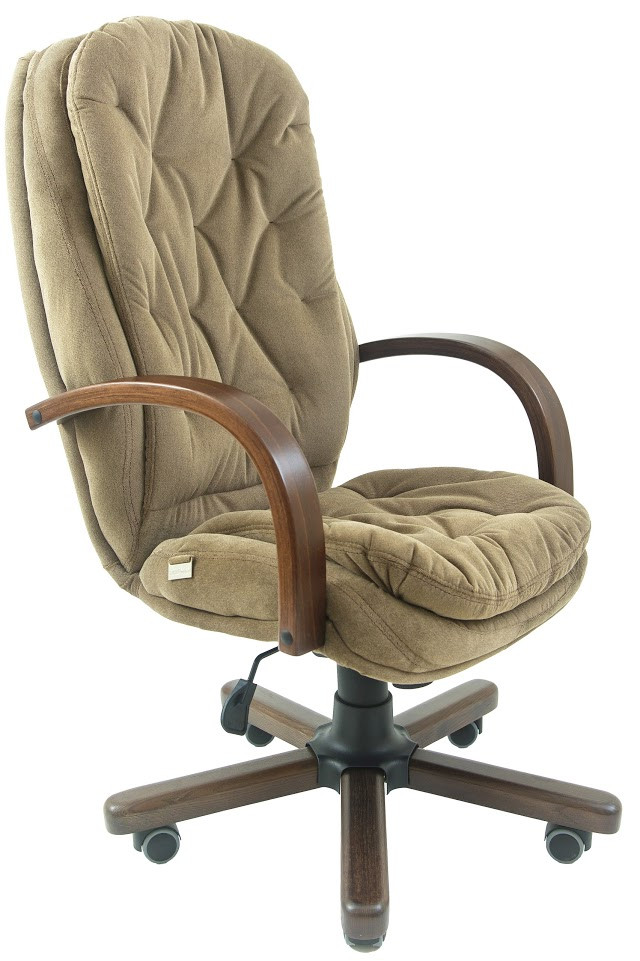 Крісло керівника Венеції підлокітники дерево горіх механізм Мультиблок тканина Місті Mocco (Richman ТМ)