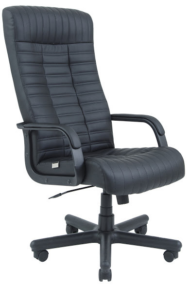 Крісло офісне Прованс пластик підлокітники рич механізм Tilt екошкіра Неаполь-20 (Richman ТМ)