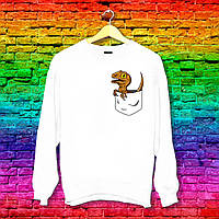 Світшот з принтом Динозавр в кишені Push IT