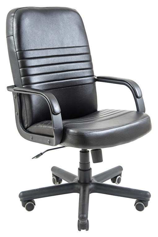 Крісло офісне Пріус пластик підлокітники рич механізм Tilt екошкіра Флай-2230 (Richman ТМ)