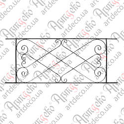 Панель ковані 600х1500х12/12х6 невальц. Арт 15.209