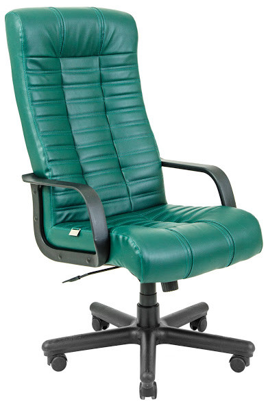 Крісло офісне Атлант підлокітники пластик механізм Tilt шкірозамінник Флай-2215 (Richman ТМ)