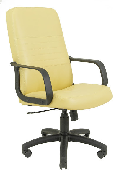 Крісло офісне Пріус підлокітники пластик механізм Tilt шкірозамінник Флай-2201 (Richman ТМ)