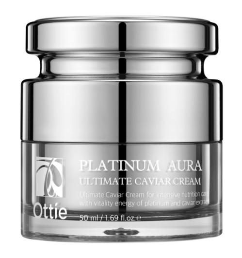 Крем для обличчя з платиною Ottie Platinum Aura Ultimate Caviar Cream 50 мл, фото 1