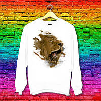 Світшот з принтом Ричить Лев Push IT