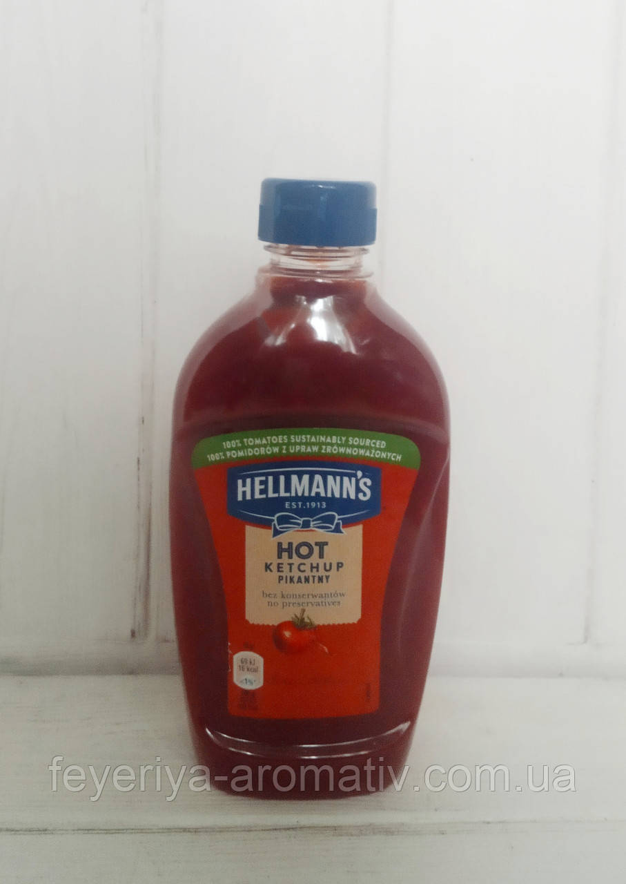 Кетчуп HELLMANNS Hot 450мл (Нідерланди)