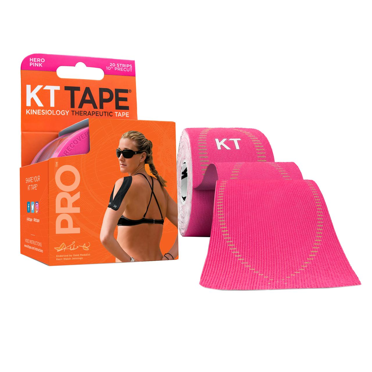 Кинезио тейп Kt Tape Pro Synthetic Precut 5см х 5м (Рожевий)
