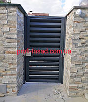 Алюміній 0,6 мм Паркан жалюзі Ексклюзив 7016 антрацит, фото 2