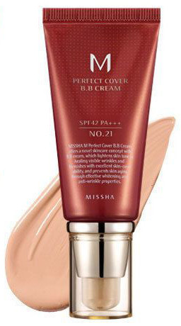 ВВ Крем зволожувальний і матувальний Missha M Perfect Cover BB Cream No13 Молочний бежевий 50 мл