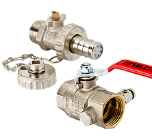 Крани кульові з дренажем та фільтром