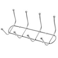 Вішалка настінна на 4 гачки хромована DF008-4