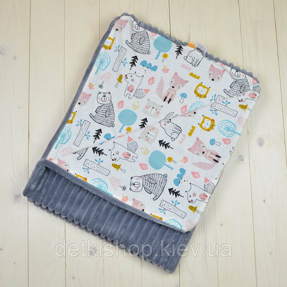 Плед плюшевий 100x80 Kinder Comfort модель 07, фото 1