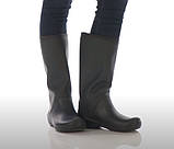 Чоботи гумові жіночі високі м'які / Crocs Women's RainFloe Tall Boot (203416), Темно-сині 37, фото 9