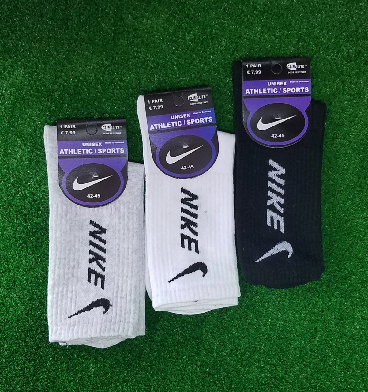 Шкарпетки демісезонні бавовна високі Nike Туреччина розмір 42-45