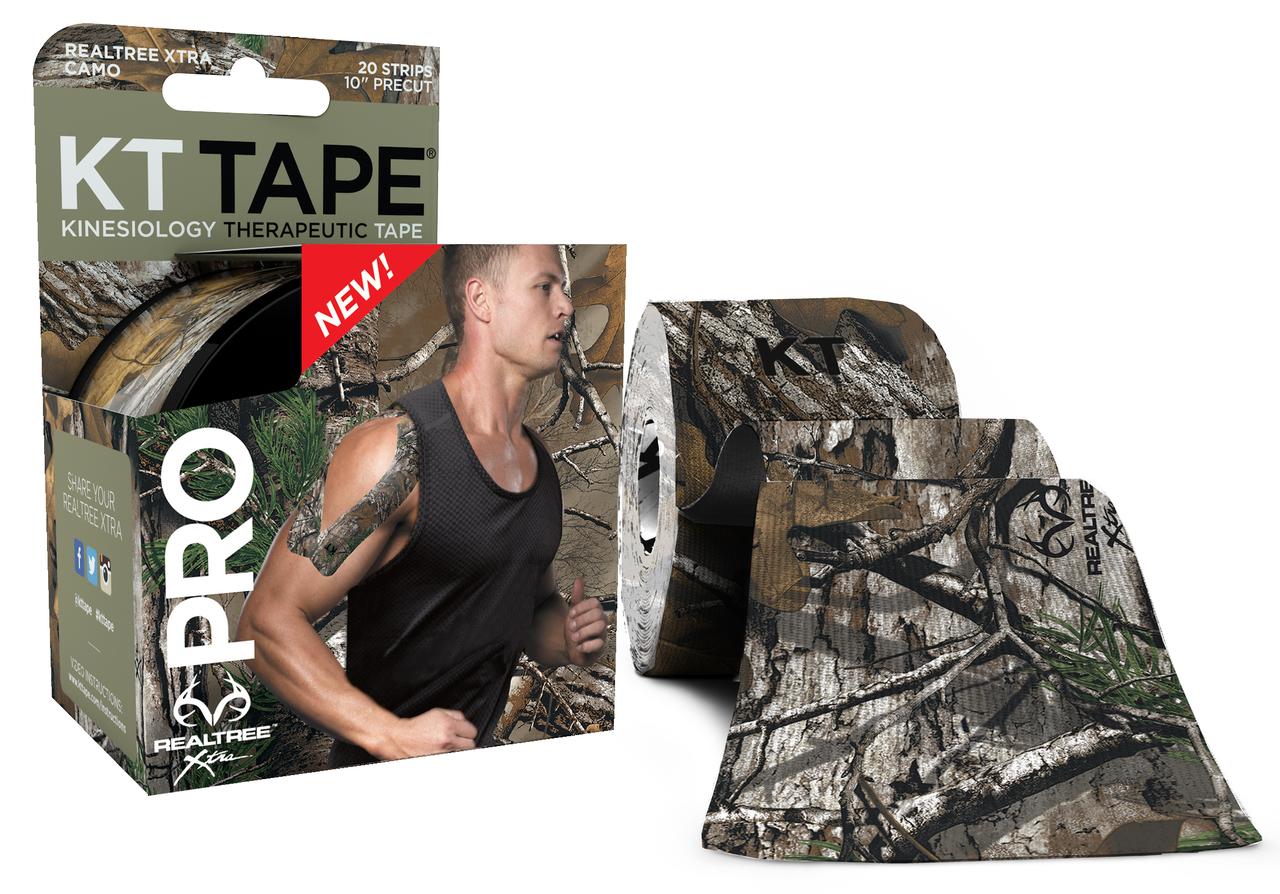 Кинезио тейп Kt Tape Pro Limited Edition Synthetic Precut 5см х 5м (зелений Камуфляжний)