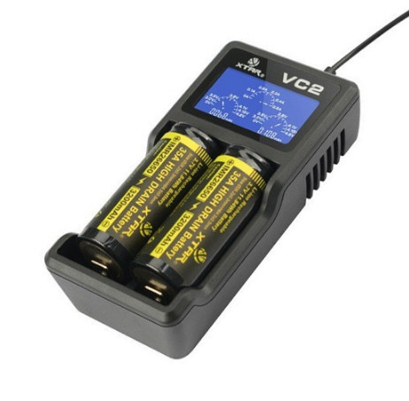 Професійне зарядний пристрій з дисплеєм XTAR VC2
