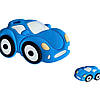 Міні Перегонова Машинка намистини (блакитний) силіконова намистина, фото 2