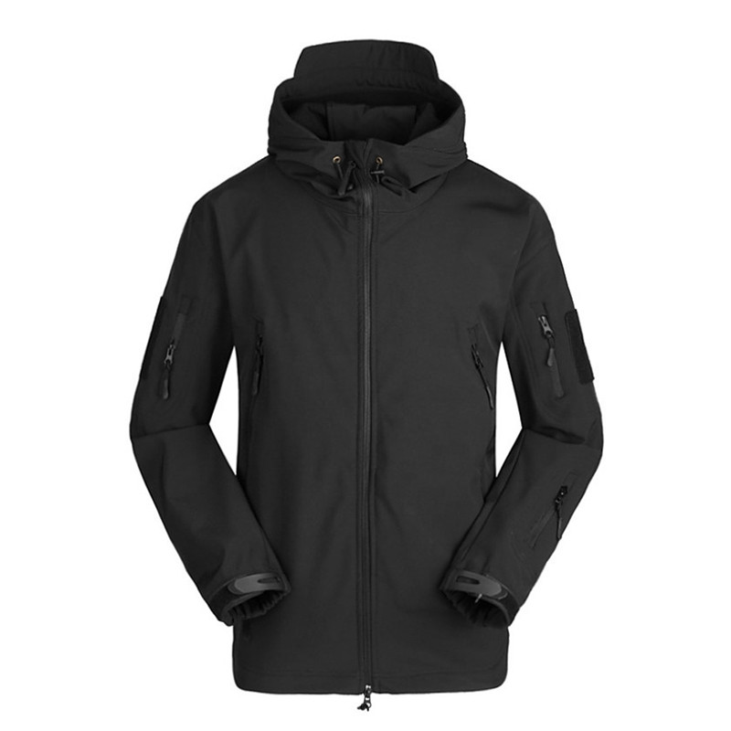 Тактична куртка Lesko A001 Black 3XL Soft Shell чоловіча 8 шт.