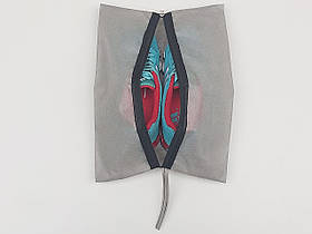 Чохол-сумка Ш 27*Д 38 см, сірого кольору для зберігання й упаковки взуття