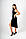 Сукня святкова з розрізом та відкритою спиною з мармурово-чорного велюру, фото 5