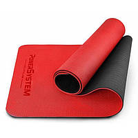 Килимок для йоги та фітнесу POWER SYSTEM YOGA MAT PREMIUM PS-4060 Red червоний
