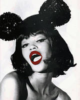 Картина по номерам 40х50 см Babylon Наоми Кэмпбелл в съемке Эллен фон Унверт для Vogue Italy апрель1990 (VP