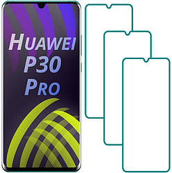 Комплект Huawei P30 Pro Захисні Стекла (3 шт.) (Хуавей П30 Р30 Про)