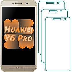 Комплект Huawei Y6 Pro Захисні Стекла (3 шт.) (Хуавей У6 Про)