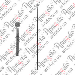 Стійка для огорожі 1000х12 невальц. Арт 25.005