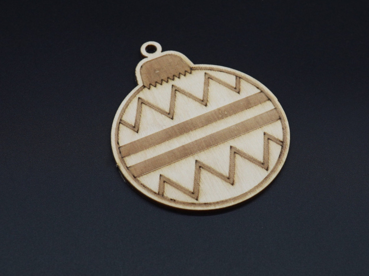 Дерев'яна новорічна заготовка з фанери. Кулька. 7см, фото 1