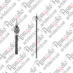 Стійка для огорожі 500х12 невальц. Арт 25.008