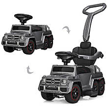 Дитячий електромобіль-толокар 2в1 Mercedes AMG M 3853EL-11 Gray (MP3, SD-карта, мотор 15W, акум.6V/4,5A)