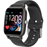 Смарт часы с термометром и пульсоксиметром Smart Watch Gelius Pro (IHEALTH 2020) /IP67/ Black