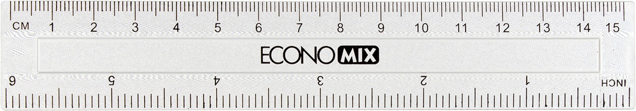 Лінійка пласт. 15см "Economix" №E81310(50)(2400)