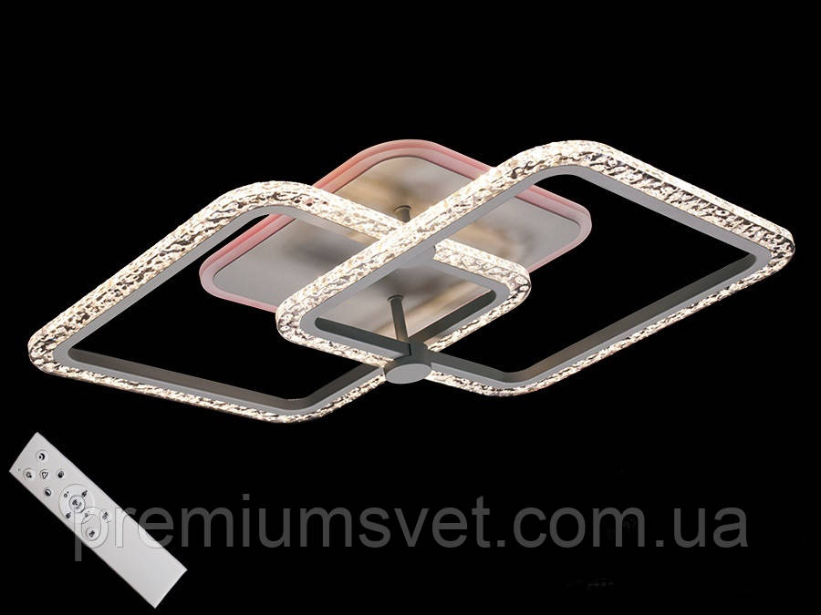 Стельова світлодіодна люстра MX2539/2 GR LED 3 color dimmer