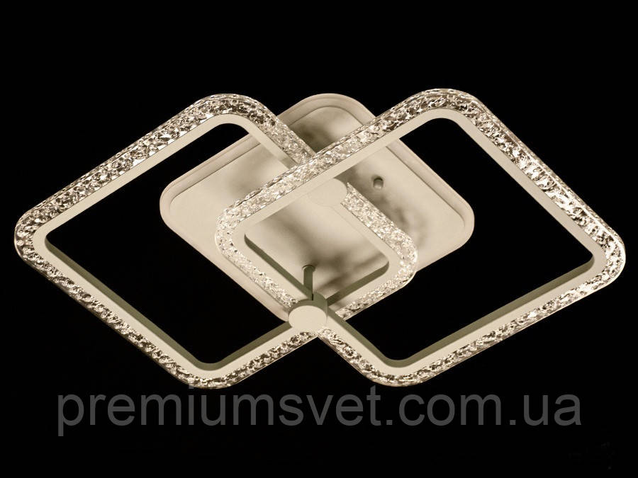 Стельова світлодіодна люстра в білому кольорі MX2539/2 WH LED 3 color dimmer
