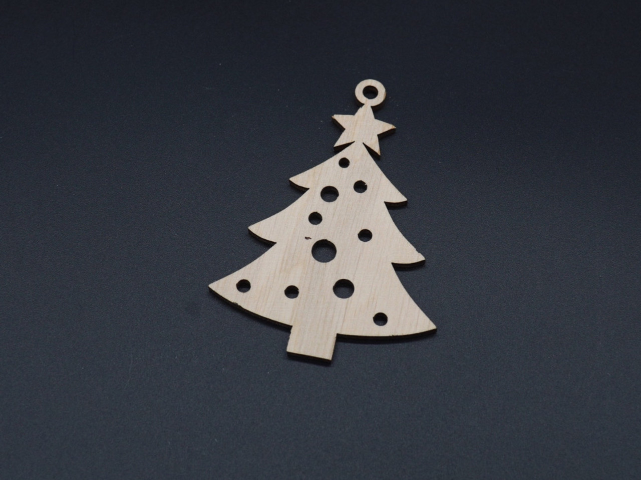 Дерев'яна новорічна заготовка під розпис. Фанера. 9х7см, фото 1