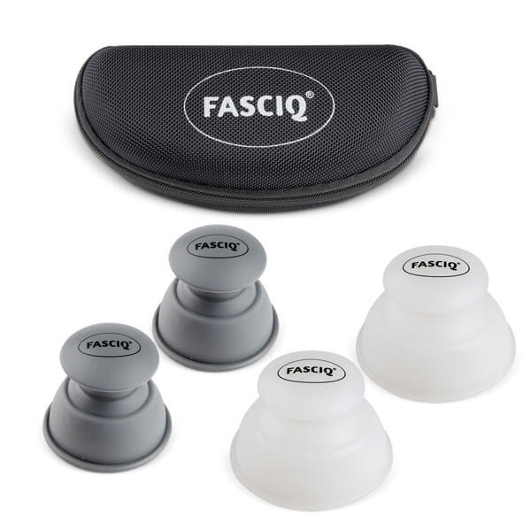 FASCIQ® EasyPush Triggerpoint Cup, Набір Силіконових Банок Для Тригерних Точок, 4шт